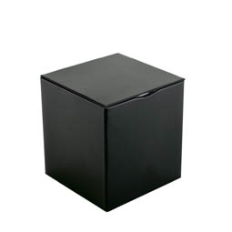 Kwadratowe puszki: Tea box square black, Art. 8100