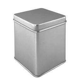 Metallschachteln: silver quadrat 100 g