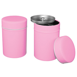Schnupfdosen: pink Doppeldeckel