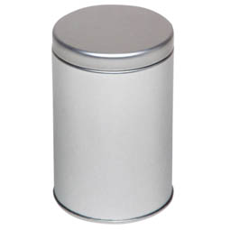 Metalldosen-Hersteller: Plug Lid Silber Mittel, Art. 3063