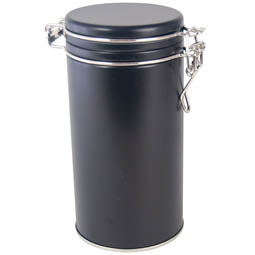 Gebäckdosen: Bügelverschlussdose klein black