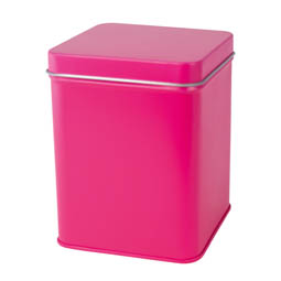 Teedosen: Klassiker Quadrat MINI pink