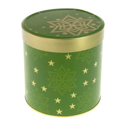 Runde Dosen: Lebkuchendose Green Star, Art. 5060