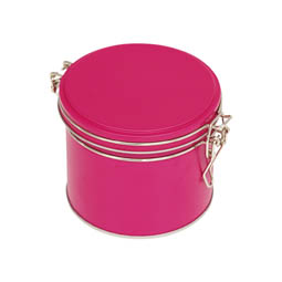 Runde Dosen: Bügelverschlussdose mini pink, Art. 6025
