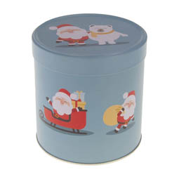 Teedosen: Lebkuchendose Santa