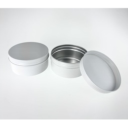Unsere Produkte: runde Aluminiumdosen in weiss