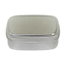 Lippenstiftdosen: Dose, 70ml, aus Aluminium mit Stülpbdeckel; Stülpdeckeldose, blank, mit Schutzlack.