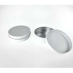 Unsere Produkte: runde Aluminiumdosen in weiss