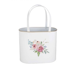 Sonderformen: Tasche mit Blumenmotiv